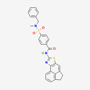 4-(N-benzyl-N-methylsulfamoyl)-N-(4,5-dihydroacenaphtho[5,4-d]thiazol-8-yl)benzamide - 683791-34-6