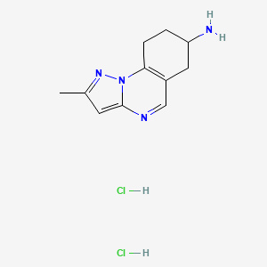2-methyl-6H,7H,8H,9H-pyrazolo[1,5-a]quinazolin-7-amine dihydrochloride - 1949816-52-7