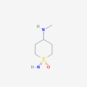 1-Imino-4-(methylamino)tetrahydro-2H-thiopyran 1-oxide - 2091270-15-2
