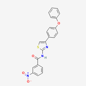 3-nitro-N-[4-(4-phenoxyphenyl)-1,3-thiazol-2-yl]benzamide - 324758-65-8