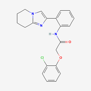 2-(2-chlorophenoxy)-N-(2-(5,6,7,8-tetrahydroimidazo[1,2-a]pyridin-2-yl)phenyl)acetamide - 2034567-08-1