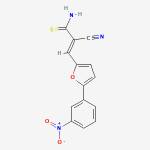 (2E)-2-cyano-3-[5-(3-nitrophenyl)furan-2-yl]prop-2-enethioamide - 634164-87-7
