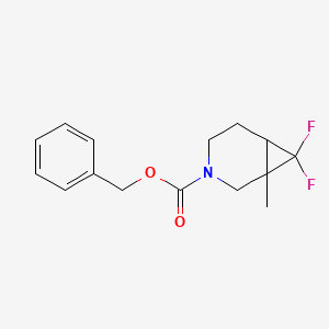 Benzyl 7,7-difluoro-1-methyl-3-azabicyclo[4.1.0]heptane-3-carboxylate - 1391733-30-4