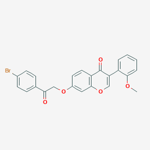 7-[2-(4-bromophenyl)-2-oxoethoxy]-3-(2-methoxyphenyl)-4H-chromen-4-one - 845633-98-9