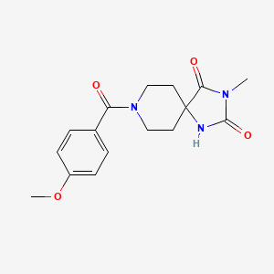 8-(4-Methoxybenzoyl)-3-methyl-1,3,8-triazaspiro[4.5]decane-2,4-dione - 941970-64-5