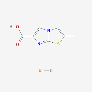 2-Methylimidazo[2,1-b][1,3]thiazole-6-carboxylic acid hydrobromide - 2089257-79-2