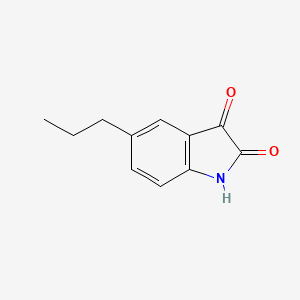 5-Propylindoline-2,3-dione - 131609-60-4