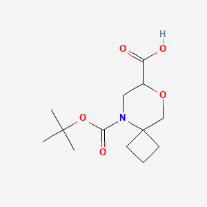 5-(tert-Butoxycarbonyl)-8-oxa-5-azaspiro[3.5]nonane-7-carboxylic acid - 2287310-69-2