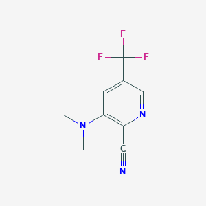 3-(Dimethylamino)-5-(trifluoromethyl)pyridine-2-carbonitrile - 257862-49-0