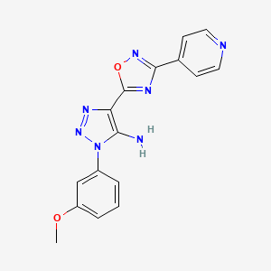 1-(3-methoxyphenyl)-4-[3-(pyridin-4-yl)-1,2,4-oxadiazol-5-yl]-1H-1,2,3-triazol-5-amine - 892767-94-1