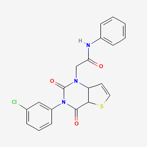 2-[3-(3-chlorophenyl)-2,4-dioxo-1H,2H,3H,4H-thieno[3,2-d]pyrimidin-1-yl]-N-phenylacetamide - 1260903-56-7