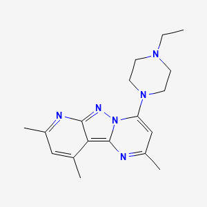 6-(4-ethylpiperazin-1-yl)-4,11,13-trimethyl-3,7,8,10-tetrazatricyclo[7.4.0.02,7]trideca-1,3,5,8,10,12-hexaene - 896073-98-6
