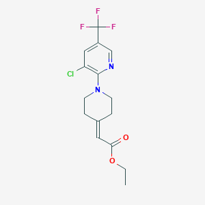 Ethyl 2-{1-[3-chloro-5-(trifluoromethyl)-2-pyridinyl]-4-piperidinylidene}acetate - 250713-98-5