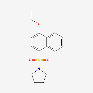 1-[(4-ethoxynaphthalen-1-yl)sulfonyl]pyrrolidine - 799258-83-6