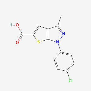1-(4-chlorophenyl)-3-methyl-1H-thieno[2,3-c]pyrazole-5-carboxylic acid - 326618-92-2