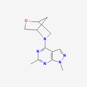 5-{1,6-dimethyl-1H-pyrazolo[3,4-d]pyrimidin-4-yl}-2-oxa-5-azabicyclo[2.2.1]heptane - 2097867-41-7