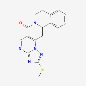 6-methylsulfanyl-4,5,7,9,13-pentazapentacyclo[11.8.0.03,11.04,8.016,21]henicosa-3(11),5,7,9,16,18,20-heptaen-12-one - 339012-07-6