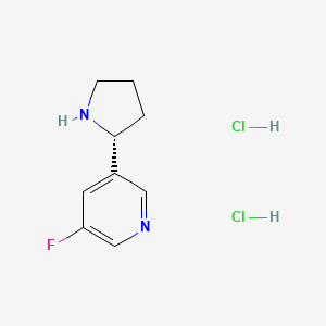 (R)-3-fluoro-5-(pyrrolidin-2-yl)pyridine dihydrochloride - 1260845-74-6