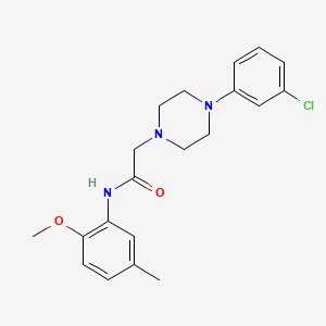 2-[4-(3-chlorophenyl)piperazin-1-yl]-N-(2-methoxy-5-methylphenyl)acetamide - 329929-21-7