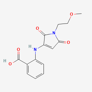 2-{[1-(2-methoxyethyl)-2,5-dioxo-2,5-dihydro-1H-pyrrol-3-yl]amino}benzoic acid - 920943-64-2