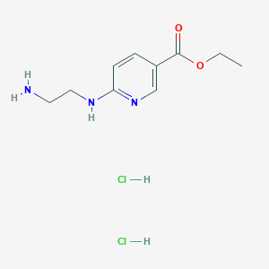 Ethyl 6-[(2-aminoethyl)amino]pyridine-3-carboxylate dihydrochloride - 2138571-93-2