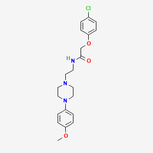 2-(4-chlorophenoxy)-N-(2-(4-(4-methoxyphenyl)piperazin-1-yl)ethyl)acetamide - 1049343-39-6