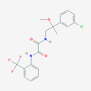 N'-[2-(3-chlorophenyl)-2-methoxypropyl]-N-[2-(trifluoromethyl)phenyl]ethanediamide - 1795479-23-0