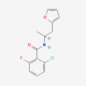2-chloro-6-fluoro-N-[1-(furan-2-yl)propan-2-yl]benzamide - 1219842-20-2