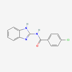 N-(1H-benzimidazol-2-yl)-4-chlorobenzamide - 55842-42-7