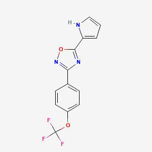 5-(1H-pyrrol-2-yl)-3-[4-(trifluoromethoxy)phenyl]-1,2,4-oxadiazole - 1255777-52-6