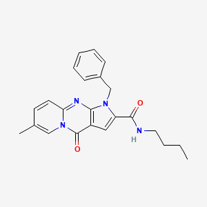 1-benzyl-N-butyl-7-methyl-4-oxo-1,4-dihydropyrido[1,2-a]pyrrolo[2,3-d]pyrimidine-2-carboxamide - 900892-46-8