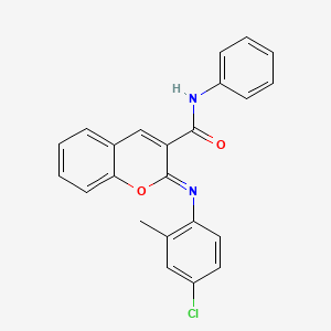(2Z)-2-[(4-chloro-2-methylphenyl)imino]-N-phenyl-2H-chromene-3-carboxamide - 1327183-32-3
