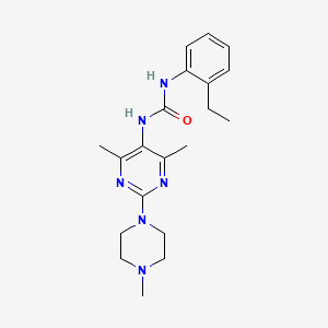 1-(4,6-Dimethyl-2-(4-methylpiperazin-1-yl)pyrimidin-5-yl)-3-(2-ethylphenyl)urea - 1448129-04-1