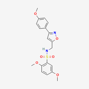 2,5-dimethoxy-N-{[3-(4-methoxyphenyl)-5-isoxazolyl]methyl}benzenesulfonamide - 339016-96-5
