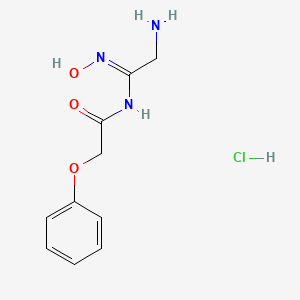 N-[(Z)-C-(Aminomethyl)-N-hydroxycarbonimidoyl]-2-phenoxyacetamide;hydrochloride - 2229685-85-0
