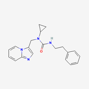 1-Cyclopropyl-1-(imidazo[1,2-a]pyridin-3-ylmethyl)-3-phenethylurea - 1448050-95-0