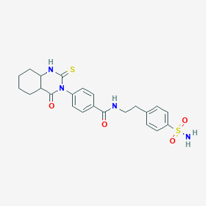 4-(4-oxo-2-sulfanylidene-1,2,3,4-tetrahydroquinazolin-3-yl)-N-[2-(4-sulfamoylphenyl)ethyl]benzamide - 451467-02-0