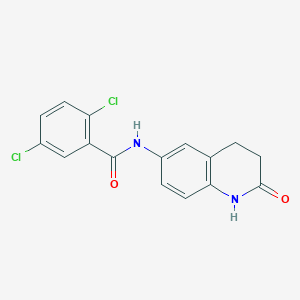2,5-dichloro-N-(2-oxo-1,2,3,4-tetrahydroquinolin-6-yl)benzamide - 922000-05-3