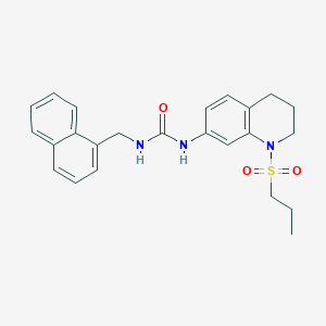 1-(Naphthalen-1-ylmethyl)-3-(1-(propylsulfonyl)-1,2,3,4-tetrahydroquinolin-7-yl)urea - 1203055-40-6