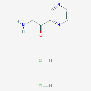 2-Amino-1-(pyrazin-2-yl)ethan-1-one dihydrochloride - 2138191-13-4