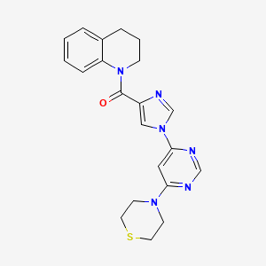 (3,4-dihydroquinolin-1(2H)-yl)(1-(6-thiomorpholinopyrimidin-4-yl)-1H-imidazol-4-yl)methanone - 1251576-19-8