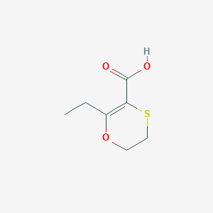 2-Ethyl-5,6-dihydro-1,4-oxathiin-3-carboxylic acid - 135813-39-7