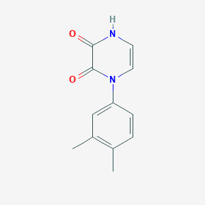 1-(3,4-dimethylphenyl)pyrazine-2,3(1H,4H)-dione - 892297-37-9