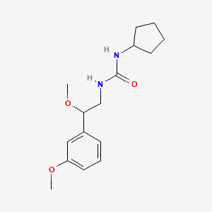 1-Cyclopentyl-3-(2-methoxy-2-(3-methoxyphenyl)ethyl)urea - 1797558-22-5