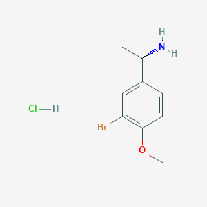 (1S)-1-(3-bromo-4-methoxyphenyl)ethan-1-amine hydrochloride - 2193052-12-7