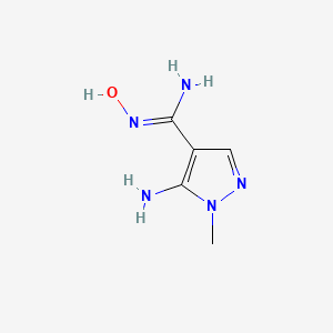 5-Amino-N'-hydroxy-1-methyl-1H-pyrazole-4-carboximidamide - 62564-69-6