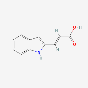 (2E)-3-(1H-indol-2-yl)prop-2-enoic acid - 143618-94-4