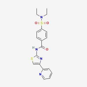 4-(diethylsulfamoyl)-N-[4-(pyridin-2-yl)-1,3-thiazol-2-yl]benzamide - 476317-30-3