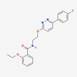 2-ethoxy-N-(2-((6-(4-fluorophenyl)pyridazin-3-yl)oxy)ethyl)benzamide - 920407-90-5