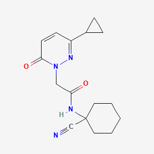 N-(1-cyanocyclohexyl)-2-(3-cyclopropyl-6-oxopyridazin-1(6H)-yl)acetamide - 2034367-93-4